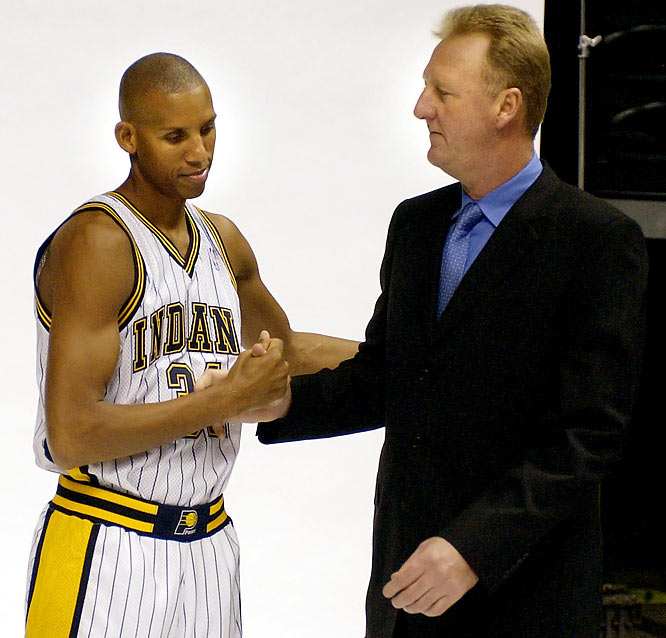 Reggie Miller and Larry Bird